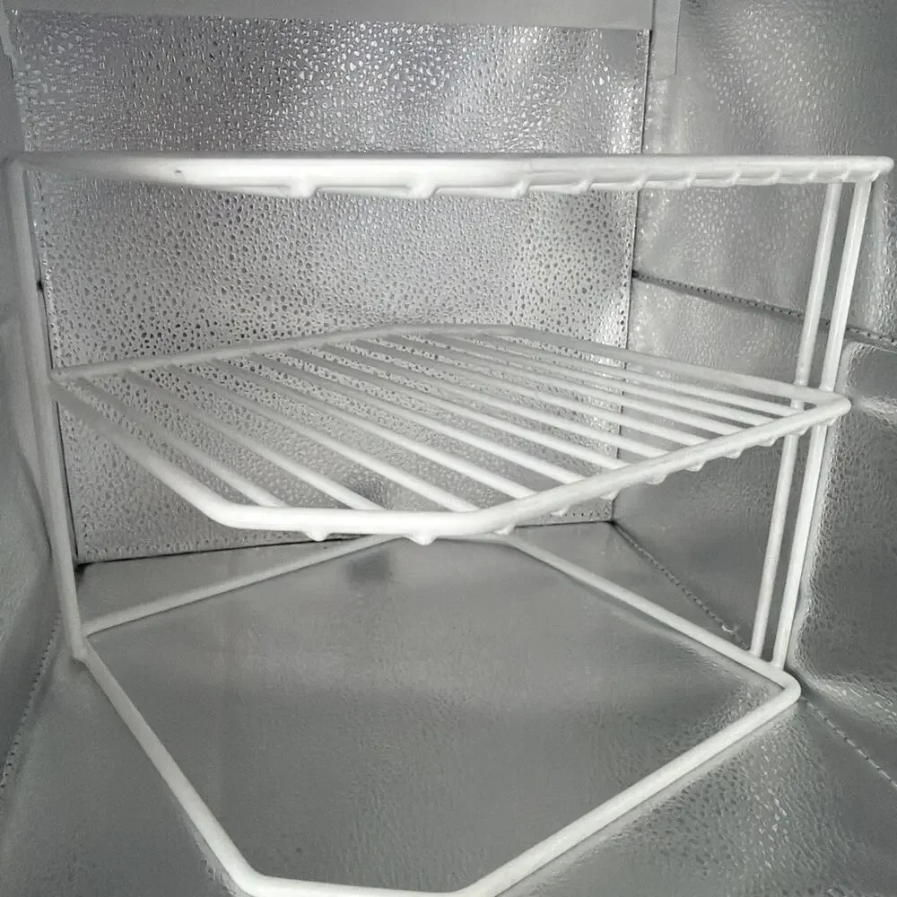 Corner Shelves Cupboard White 3 levels 9”x8” - Picture 2 of 3
